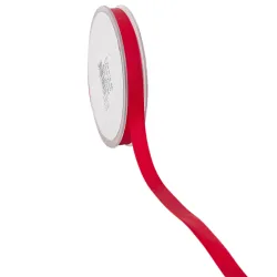 Double Faced Satin Ribbon; Deep Red